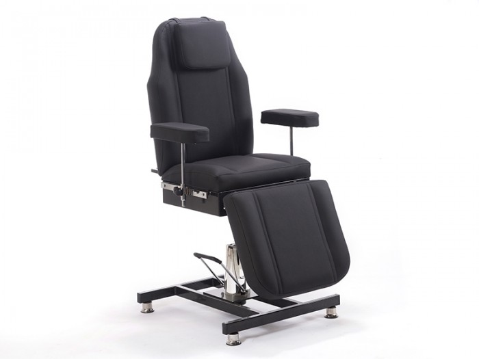 hisar 2 hidrolikli dövme tattoo koltuğu | yükseklik ayarlı siyah