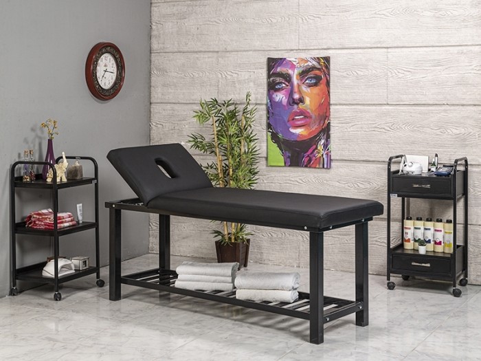 elit ekstra sağlam sırt hareketli bakım ve masaj masası | siyah elit ekstra sağlam sırt hareketli bakım ve masaj masası | siyah