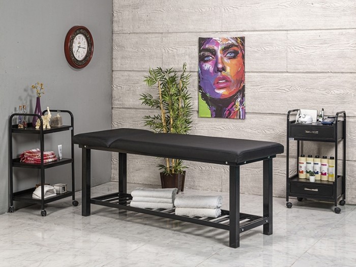 elit ekstra sağlam sırt hareketli bakım masası | siyah elit ekstra sağlam sırt hareketli bakım masası | siyah