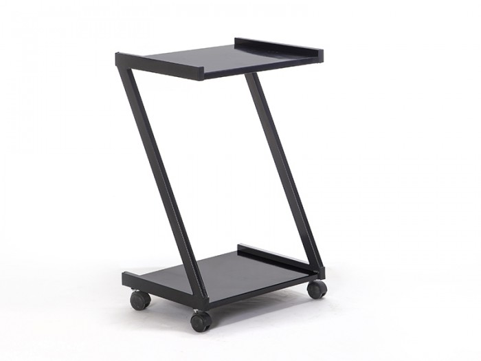 dizayn cihaz taşıma ve setup sehpası | 2 Çekmeceli siyah (kopya)