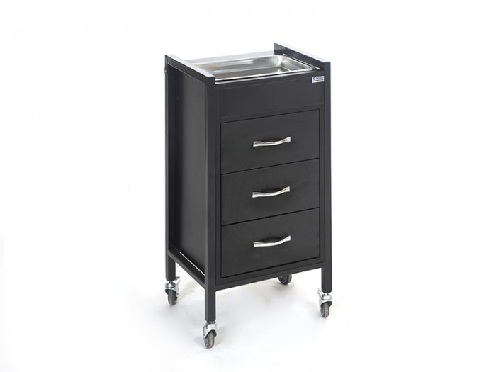 teos cihaz taşıma ve setup sehpası | 2 Çekmeceli siyah (kopya)