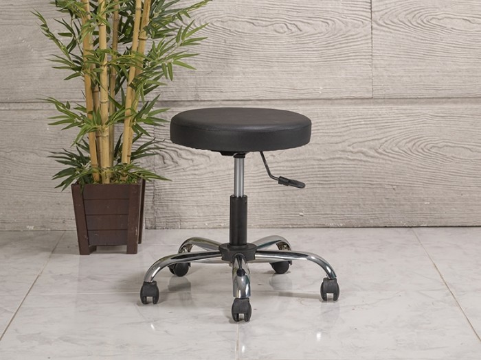 amortisörlü Çalışma taburesi | siyah kromajlı ayak amortisörlü Çalışma taburesi | siyah kromajlı ayak