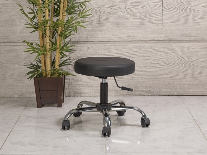 amortisörlü Çalışma taburesi | siyah kromajlı ayak amortisörlü Çalışma taburesi | siyah kromajlı ayak